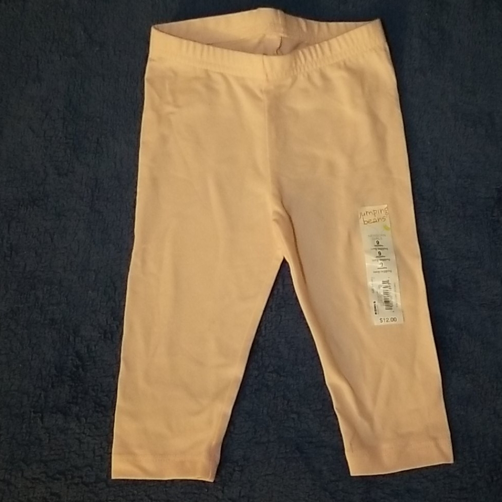 Pale Peach Jumping Beans leggings 9mos